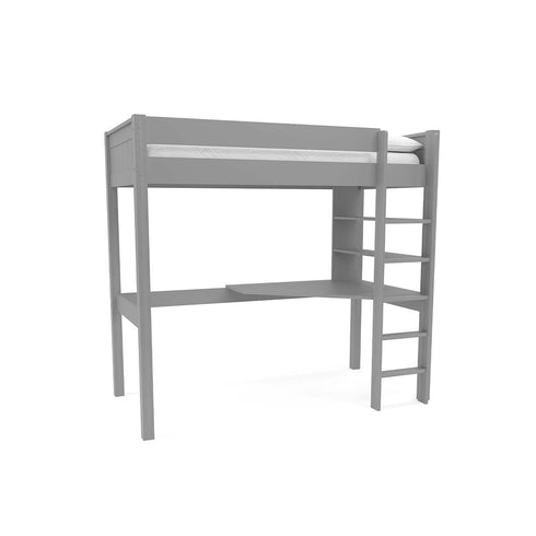 New Classic Highsleeper With Integrated Desk And Shelving Grey